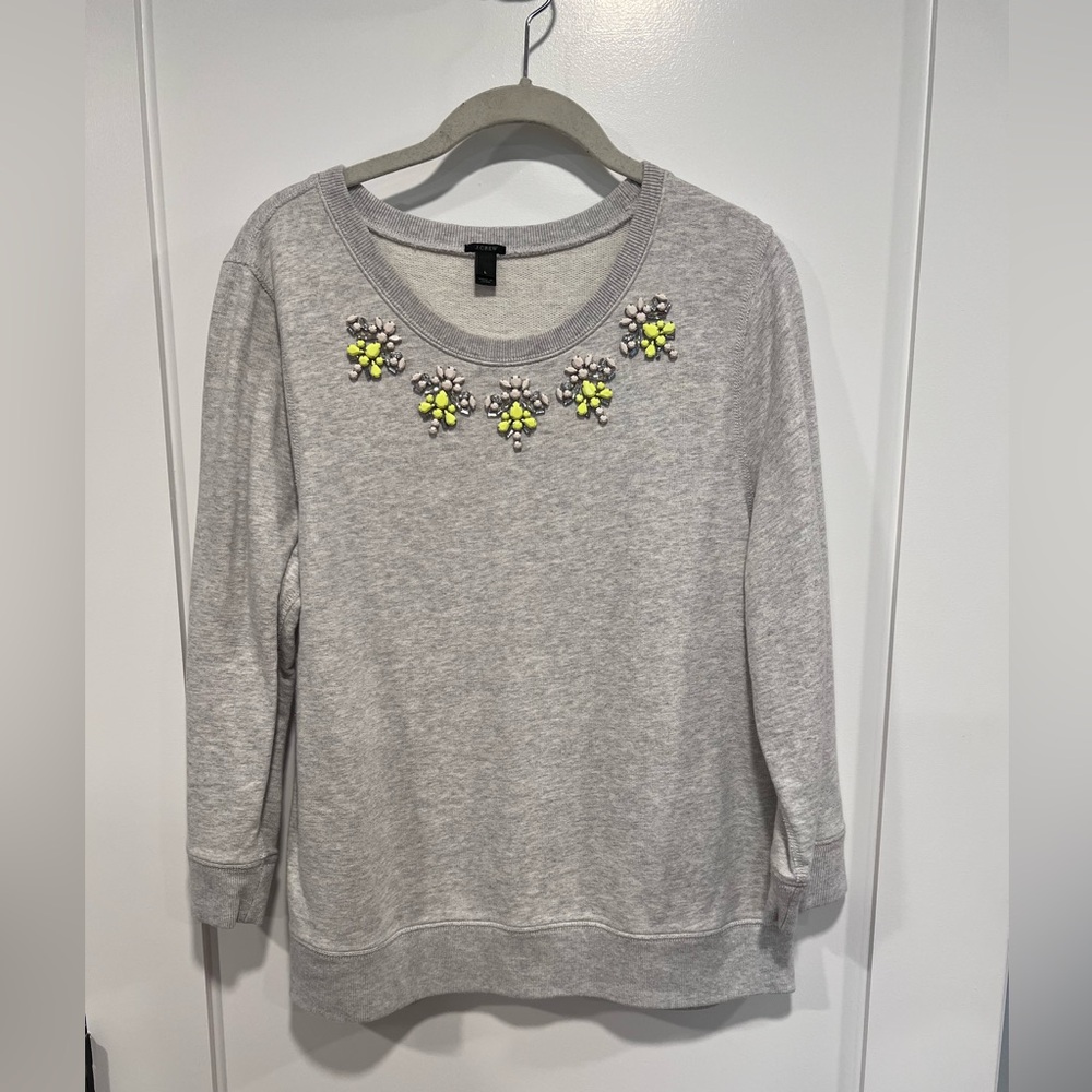 J. Crew Gray Sweatshirt Large